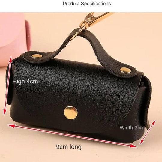 Stylish Faux Leather Pet Waste Bag Holder – Portable &amp;amp; Practical