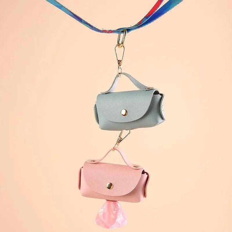 Stylish Faux Leather Pet Waste Bag Holder – Portable &amp;amp; Practical