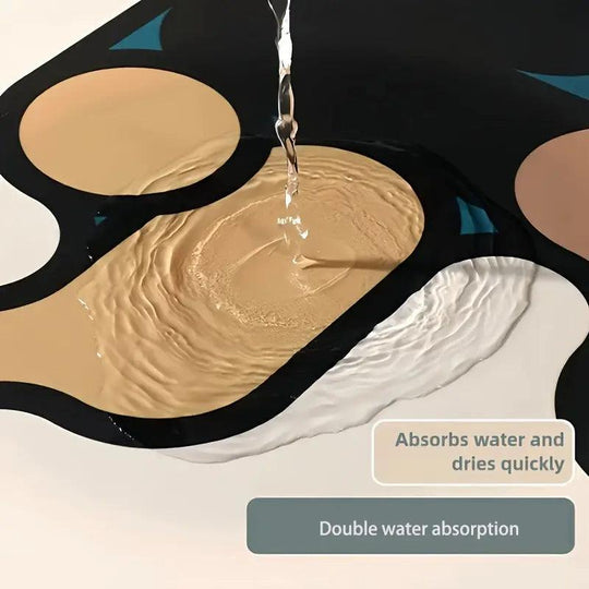 Tappetino da Bagno Antiscivolo a Puzzle Creativo Terra