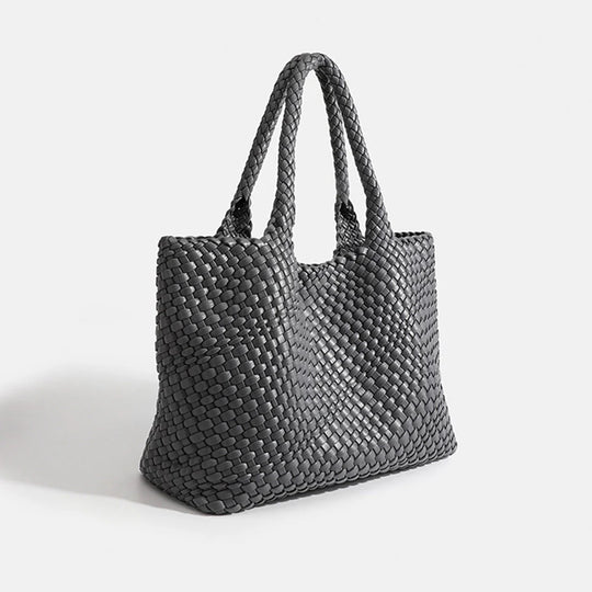 Gevlochten Shopper Kunstleer – Ruime Dames Tas met Tijdloos Design