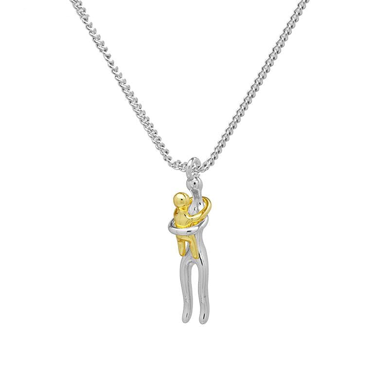 Ketting Moeder & Kind – Tweekleurige Omhelzingshanger