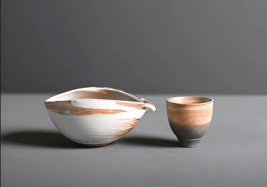 Matcha-set van Keramiek en Bamboe – 4-delig – Japans Theeset