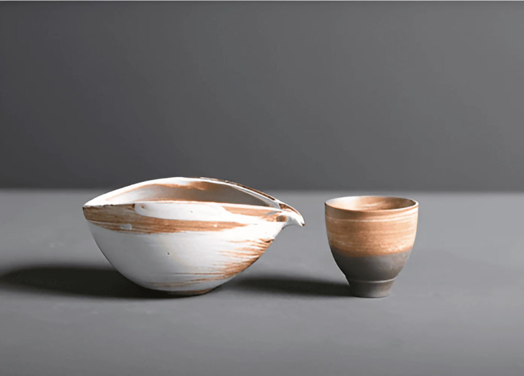 Matcha-set van Keramiek en Bamboe – 4-delig – Japans Theeset