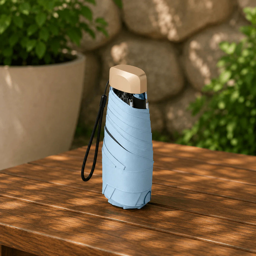 Mini Paraplu – Ultralicht, Zon- &amp; Regenbescherming