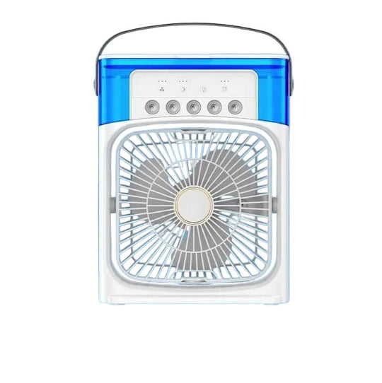Mini Ventilator &amp; Luchtbevochtiger 2-in-1 – Draagbaar voor Bureau