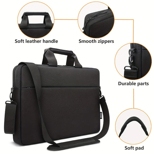 Multifunctionele Laptop Schoudertas – 14/15/17 inch TSA-Compatibel voor Werk &amp; Reizen