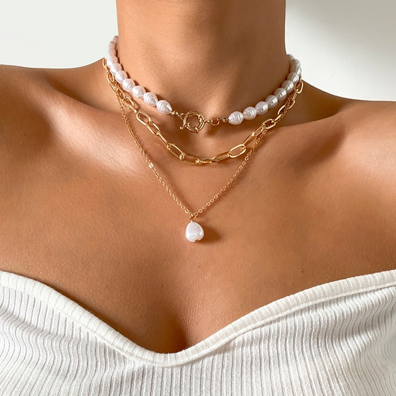Layered Pearl Necklace – Timeless Layers of Elegance