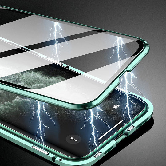 Magnetic 360° Glass-Protected iPhone Case