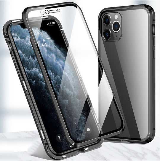 Magnetic 360° Glass-Protected iPhone Case