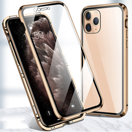 Magnetic 360° Glass-Protected iPhone Case