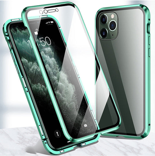 Magnetic 360° Glass-Protected iPhone Case