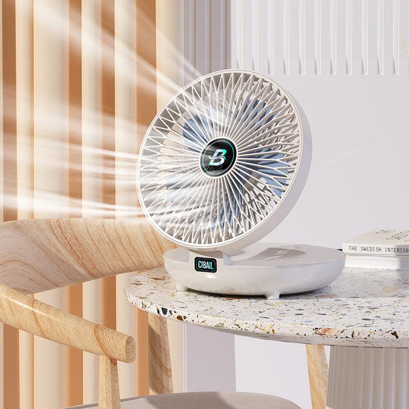 Mini-Ventilator wiederaufladbar – Tisch- und Wandgerät, kabellos, leise