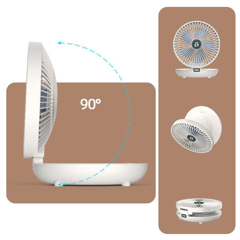 Mini-Ventilator wiederaufladbar – Tisch- und Wandgerät, kabellos, leise