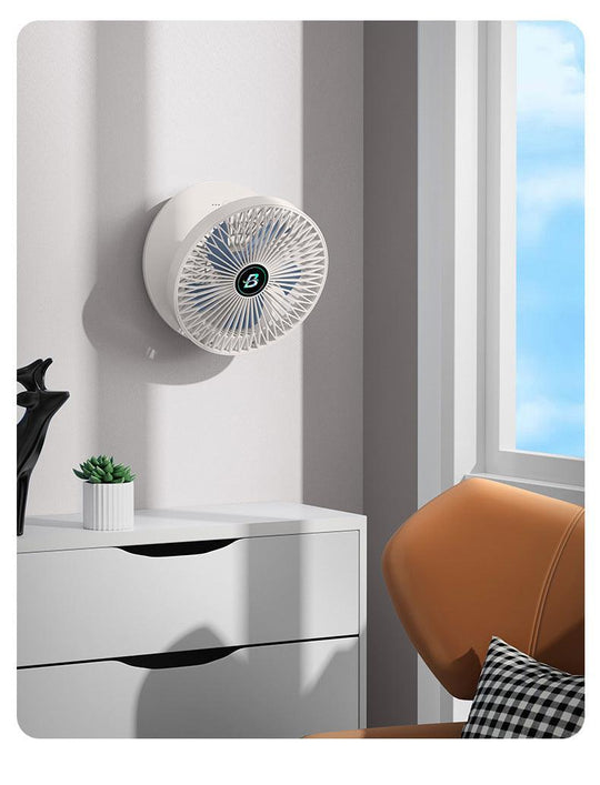 Mini-Ventilator wiederaufladbar – Tisch- und Wandgerät, kabellos, leise